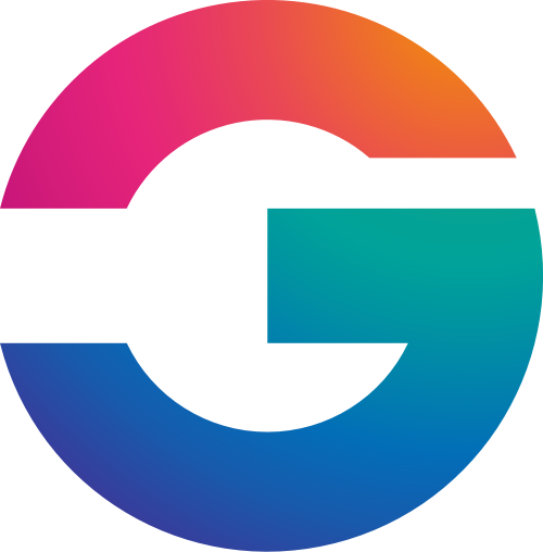 彩色字母G矢量logo