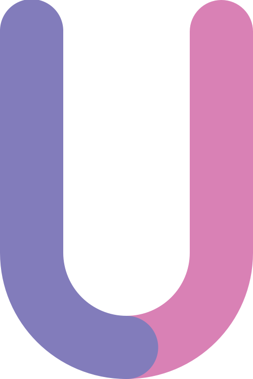 字母U雙色矢量logo圖標 logo png