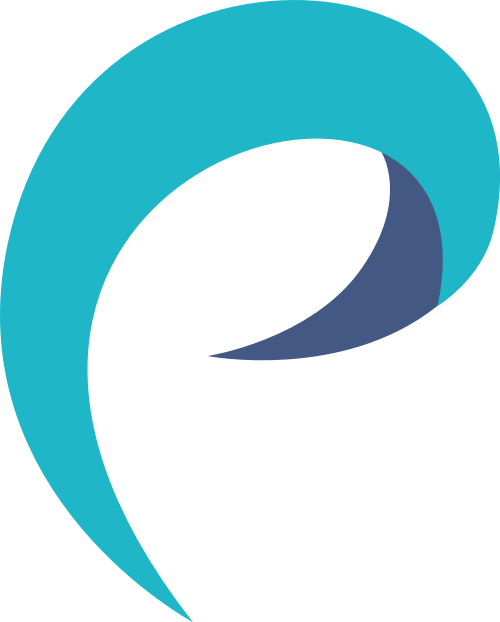 藍(lán)色極簡(jiǎn)字母P矢量logo圖標(biāo) logo png