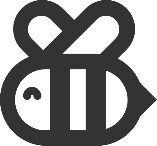 可愛昆蟲卡通蜜蜂矢量圖標(biāo)素材 logo png