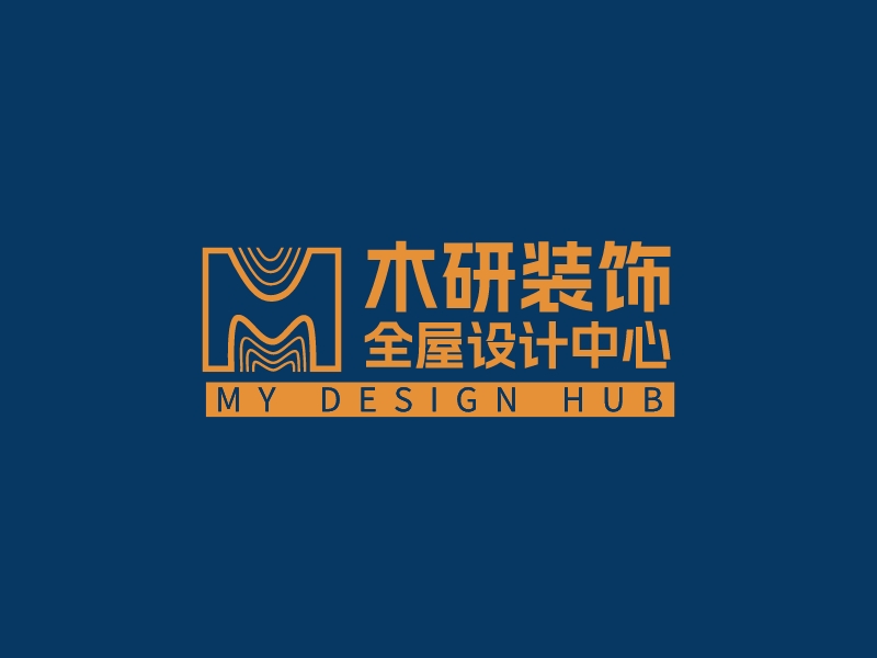 木研裝飾 全屋設(shè)計中心LOGO設(shè)計